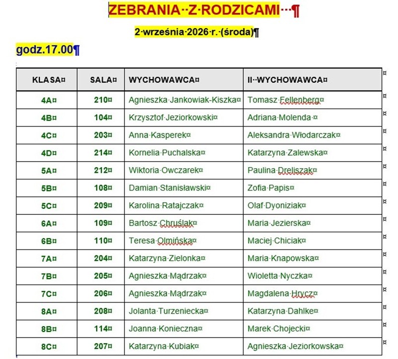 zebrania